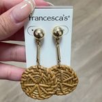 Francesca's Woven Wicker Earrings Photo 0
