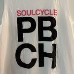 SoulCycle Tank Top White Sleeveless Graphic Tee Palm Beach Sz L EUC Photo 2
