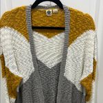 Roxy  Open Weave Chevron Cardigan Sweater Sz XS Photo 2