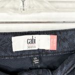 CAbi Size 12 Jeans Skinny All Over Printed Navy Blue Mid Rise Stretch 1636 Photo 9