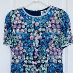 Vintage Niteline Dress Beaded Sequin Silk Sheath Cocktail Gown Prom Retro 80s Size 10 Photo 5