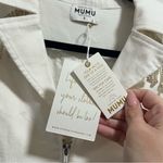 Show Me Your Mumu NEW NWT  Outlaw Romper White Rhinestone Fringe Denim Photo 14