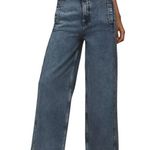Anthropologie NWT Pilcro Pull-On High-Rise Wide-Leg Track Jeans Size 28 Photo 0