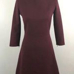 Theory Kamillina Saxton Dress 2 Mini Shift Stretch Wool Fit & Flare Dress Photo 0