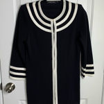 Misook  two tone trim knit jacket size XS quiet luxury‎ old money minimalist Photo 0