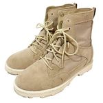 Sorel Caribou Combat Style Boot Women’s Size 6.5 OTM Tan Suede Photo 0