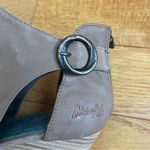 blowfish Malibu Y2K Wedge Sandals - Taupe - Size 7.5 Faux Suede Upper Photo 4