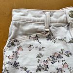 Rag and Bone Women's Ellie Floral High Rise Denim Shorts White Size 27 Photo 2