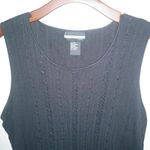Requirements  3X Sleeveless Knit Black Ribbed Shell Top Plus Photo 5