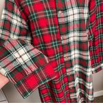 Ralph Lauren  LRL Flannel Sleep Shirt Womens Medium Button Up Long Sleeve Plaid Photo 7