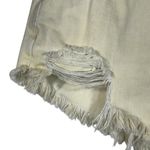 We The Free Free People SZ 28 Loving Good Vibrations Jean Shorts Button-Fly Hi-Rise Yellow Photo 3