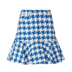 Sandro Sixtine Houndstooth Flounce Mini Skirt Size 6 Photo 4