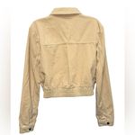 Urban Outfitters  Corduroy Cropped Jacket Button Front Neutral Fall Style Small Photo 1