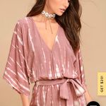 Lulus Mauve Tie Dye Romper Photo 0