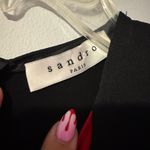 Sandro Paris Color Block Long Sleeve Dress size Small Red Photo 3
