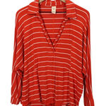 Free People  We the Free Can't Fool Me Striped Tee - Red - XS Photo 0