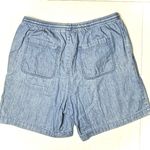 Vintage LL Bean Women's 8 Classic Fit Cotton Elastic Waist Mom Jean‎ Shorts 90s Blue Photo 5