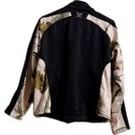 Pink‎ and Black Utility Jacket with Sporty Stand Photo 1