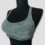Lululemon Free to Be Bra Wild Sports Padded Strappy Back Stretch Blue/Yellow XS Blue Photo 3