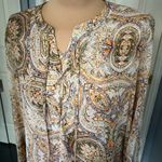 Chico's Chico’s‎ Mirrored Beauty Laced Up Tunic Top Size 1 Photo 3
