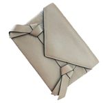 BCBGMAXAZRIA  Taupe Mocha Brown Large Clutch Photo 0