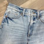 EXPRESS  Conscious Edit Straight Ankle High Rise Jeans Blue 4 Distressed‎ Photo 2