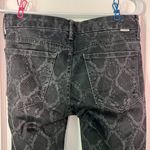 Mother the Looker jeans size 26 low rise skinny black grey snake print punk rock Gray Photo 5
