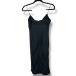 Nicole Miller Collection Black Chiffon Silk Ruched Cocktail Mini Dress Size 2 Photo 5