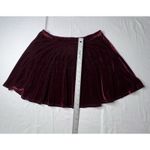 Rolla Coster  WOMENS Medium‎  Velvet Skirt Red Burgundy Pull On Photo 3