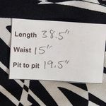 Sangria  Black and White Print Dress NWT Size 14 Blouson Dress Photo 1