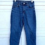 American Eagle Jeans Mom Denim Stretch Blue 5 Pocket Size 8  Women’s Photo 0