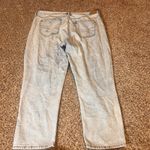 American Eagle Mom Jeans High Waisted Light Wash Denim Comfort Fit 20 Short Blue Size undefined Photo 6