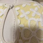 Suzy Shier Yellow and White Lace Sleeveless Blouse Photo 4