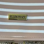 Ellen Tracy New  Travel Toiletry Bag Hanging Pink White Stripe Plastic Photo 3