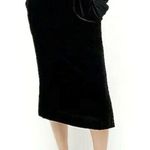 J.Crew NWT Black Velvet Pull-On Midi Skirt Women’s Size Small Party Career NEW Photo 0