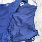 Mori Lee women 6 spaghetti strap fit & flare maxi dress w/side slit & tie belt Photo 10