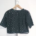 Hanita sheer cotton nylon single keyhole tops
#D3 Black Photo 3