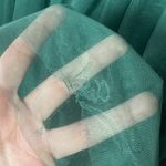 Azazie Dress Women Size 10/12 Green Bridesmaid Ruched Tank Vneck Wedding Party Photo 3