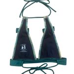 FABLES By BARRIE Custom Metallic Peacock Ruffled Festival Rave Party Bikini Sz S Green Photo 7