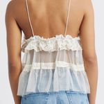 Free People  Sofia Embroidered Mesh Tank Top Photo 1
