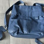 ZWEI Blue Leather‎ Backpack Photo 2