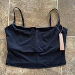SKIMS Fits Everybody Cropped Cami Size Large Onyx Photo 0