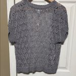 Dress Barn  Gray Open-Knit Cardigan Photo 5