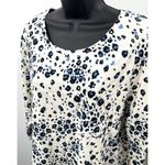 Chico's 3/4 Sleeve Leopard Print T Shirt One Pocket Top Women's Size 3 (XL) Photo 1