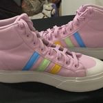 Adidas BRAVADO PLATFORM SNEAKERS WO SIZE 10 PINK BLUE GREEN ORANGE STRIPES CLEAN Photo 15