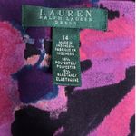 Ralph Lauren Lauren Women Floral Print Sleeveless Ruched Midi Dress Size 14 Photo 2