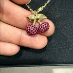 Coach Necklace with Red Cherry Pendant Photo 3