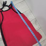 Gap Red Sleeveless Top Black Trim Tie Back Casual Blouse XS Photo 3