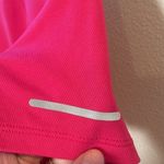 Nike  Dri-Fit V-Neck Wicking Reflective Running Athletic Top‎ in Hot Magenta Pink Photo 8