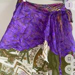 Vintage silk wrap skirt made in india Photo 0